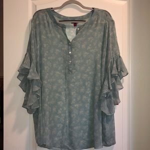 NWT sheer blouse 3x Vince Camuto